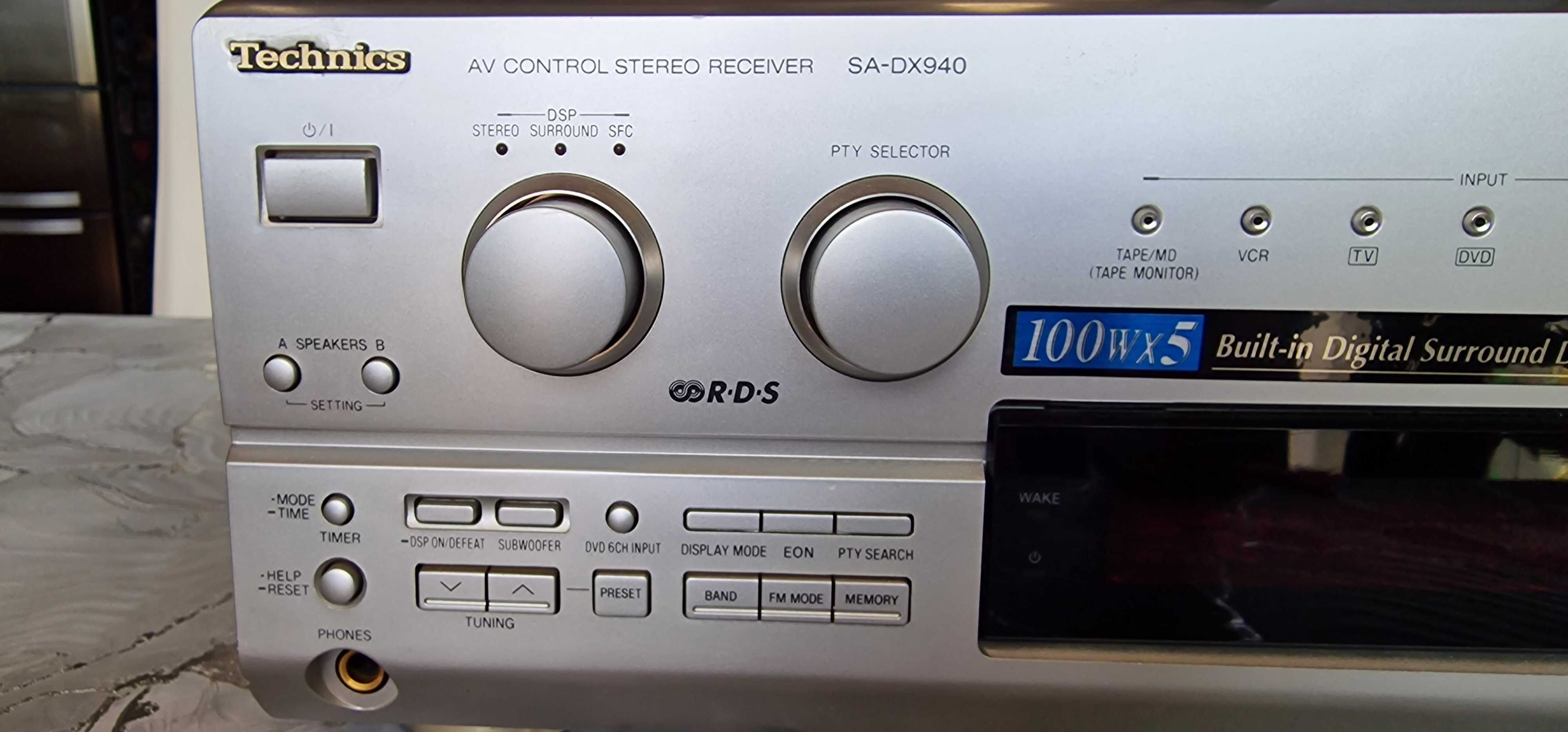 Усилвател TECHNICS SA-DX940 и саунд бар LG NB2540 със Subwoofer