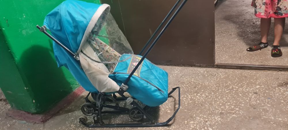 Коляска - санки зима