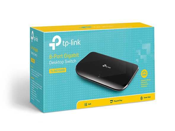 Коммутатор TP-Link SG1008D с 8-гигабитными портами