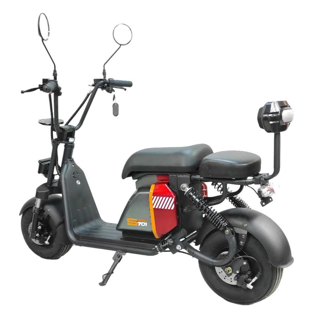 Електрически скутер ситикоко EcoWay Middle 701 500W бордо цвят