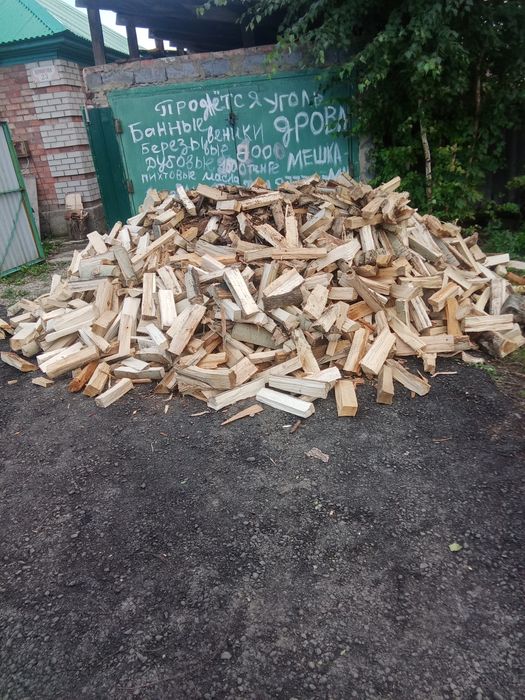 Дрова сухие осина. Уголь  мешках