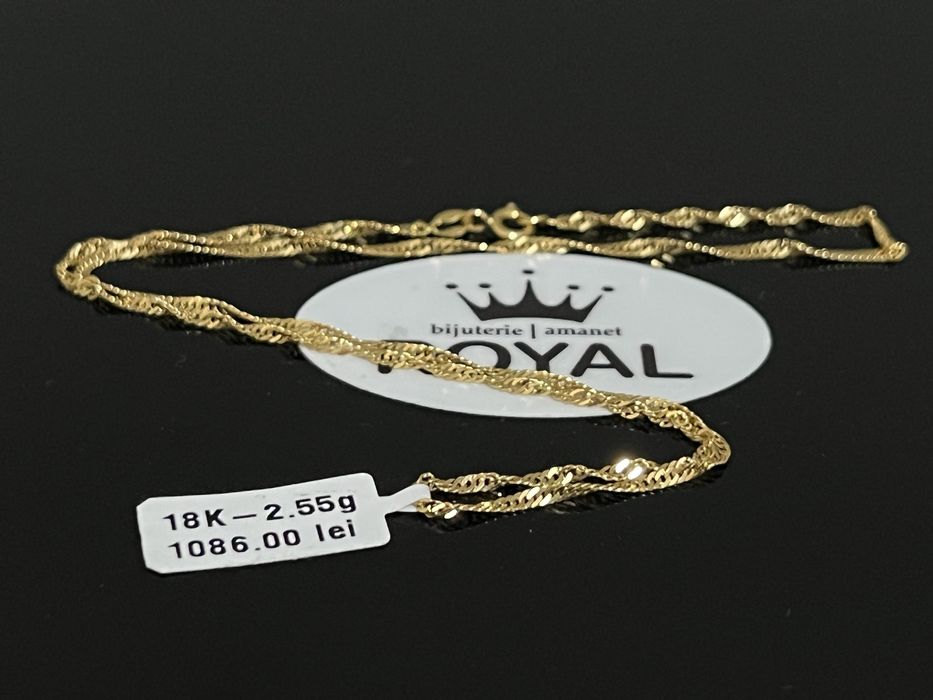 Bijuteria Royal CB : Lant aur 18K 750% 2,55 grame
