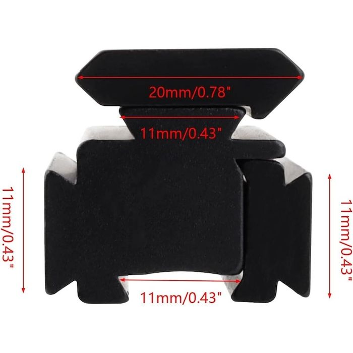 Уивър база адаптер от 11мм към 22мм и 11мм към 11мм