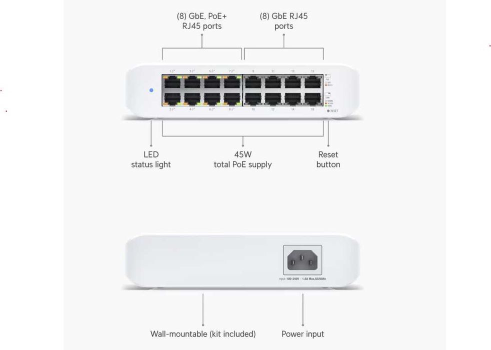 Switch Unifi USW-Lite-16-PoE