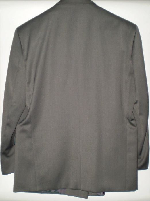 Sacou la 2 randuri stofa fina calitate gri petrol (bust 110 cm)