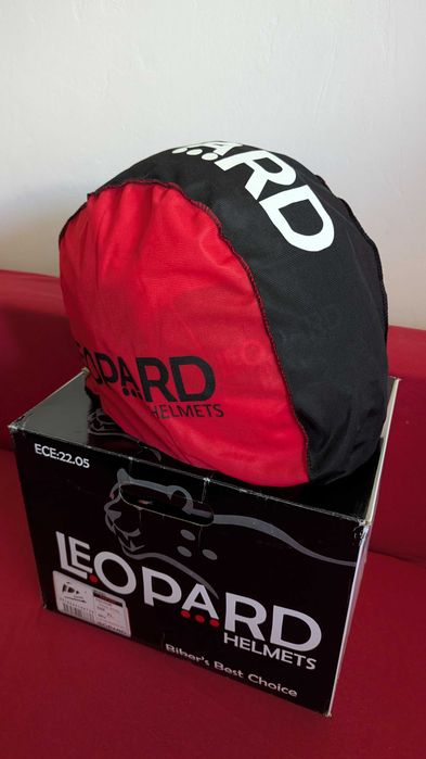 Casca moto noua XL, Leopard (UK)