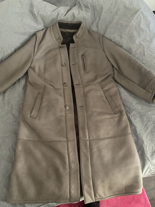 Palton îmblănit din piele naturală