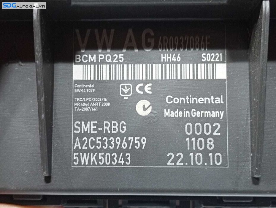 BCM Unitate Modul Calculator Control Confort Seat Ibiza 6J 2009 - 2016 Cod 6R0937086F A2C53396759 [M4308]