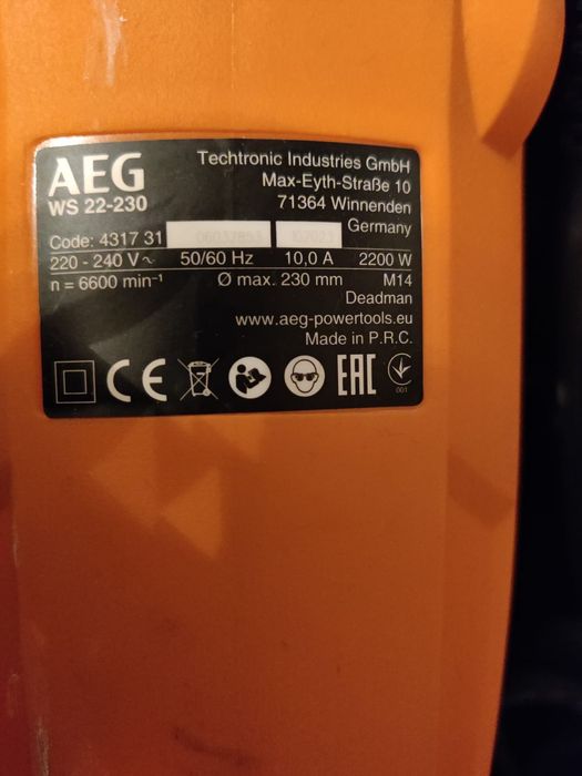 Polizor unghiular mare
WS 22-230