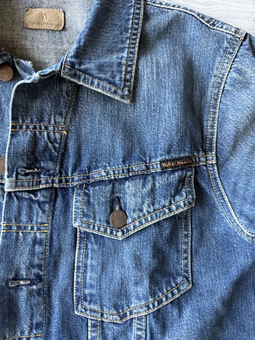 Geaca distressed Nudie Jeans, Medium, Slim Fit