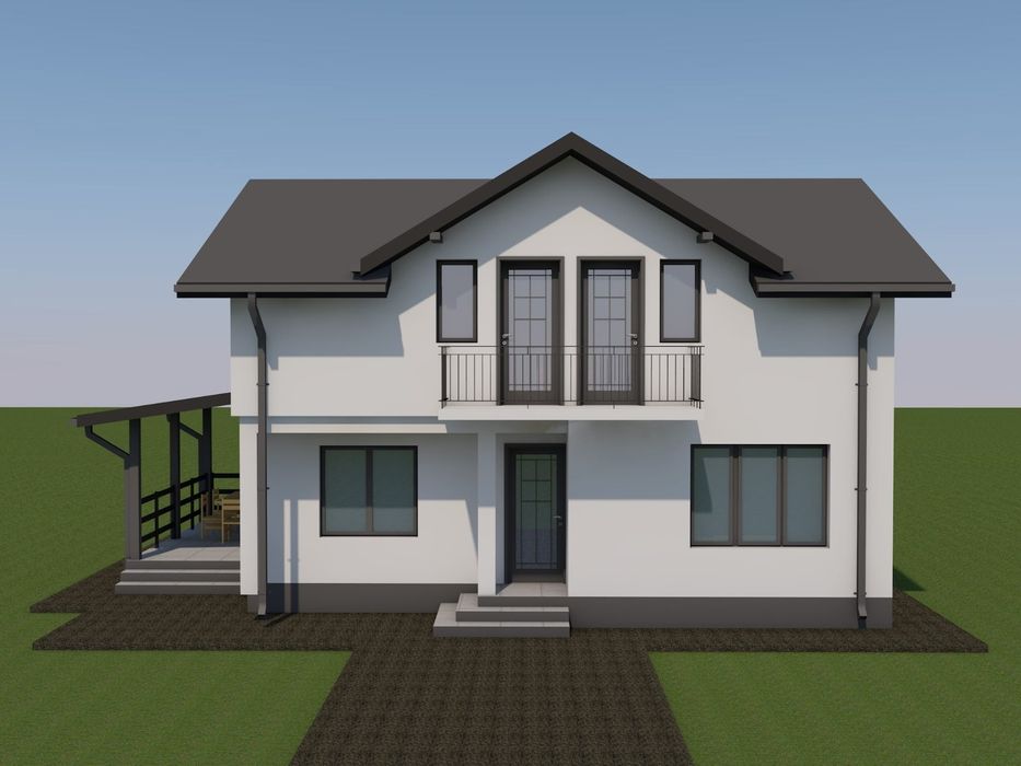 Vilă din cărămidă la cheie în Lilieci