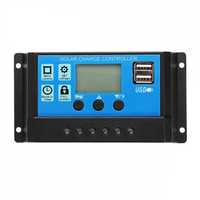 Regulator Controler Solar PWM 10A 20A 30A 60A 12V24V, 2 X USB Si LCD