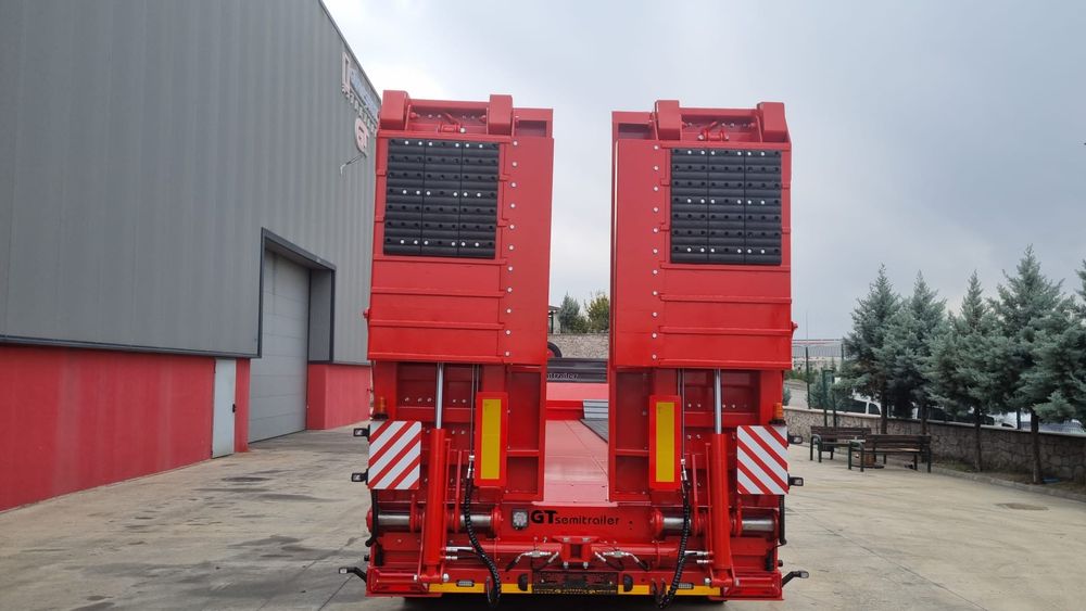 Trailer 3 AXE extensibil podea Hidraulică rampe, Duble pt Nacele si St