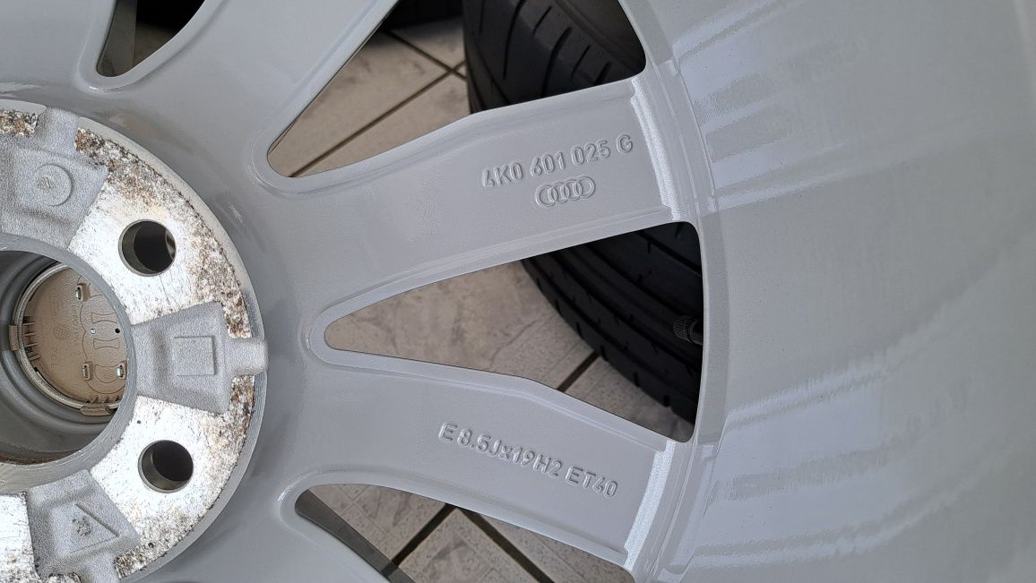 Jante 19 5x112 ORIGINALE AUDI A6 C8 A5 A7 + Anvelope 245 45 19 PIRELLI