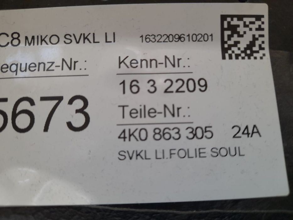 Ornament 4K0863305 Audi A6 C8 [2018 - 2020] 2.0 DKNA +hybrid