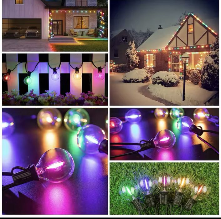 Ghirlanda luminoasa LED color exterior / interior terase 15m /25 bec