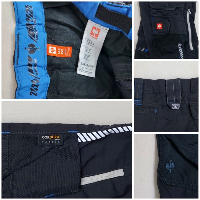 Pantaloni Noi de salopeta Engelbert Strauss Cordura Motion, nr 152