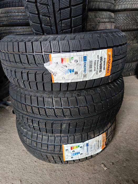 НОВИ ЗИМНИ -15цола -195/60-1бр.-105лв."TRAZANO"-с монтаж и баланс