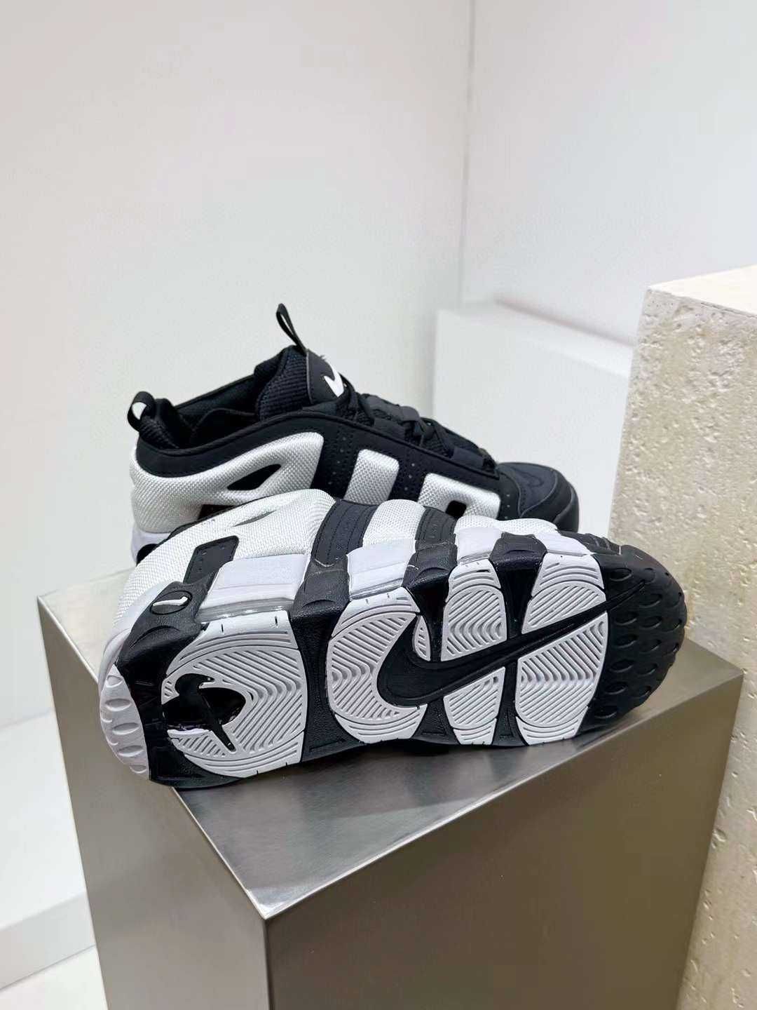 Нови мъжки маратонки Nike Air More Uptempo Low Black/Photon Dust