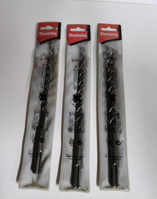 lot 3 burghiu SDS Makita- 6, 8, 10 mm -210mm lungime