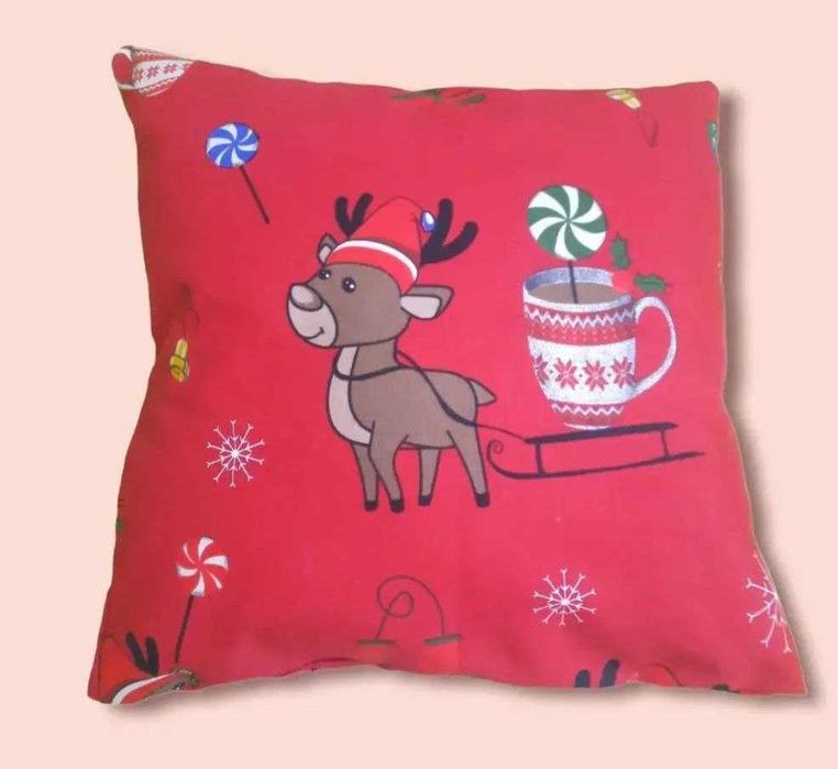 Новогодний чехол на подушки