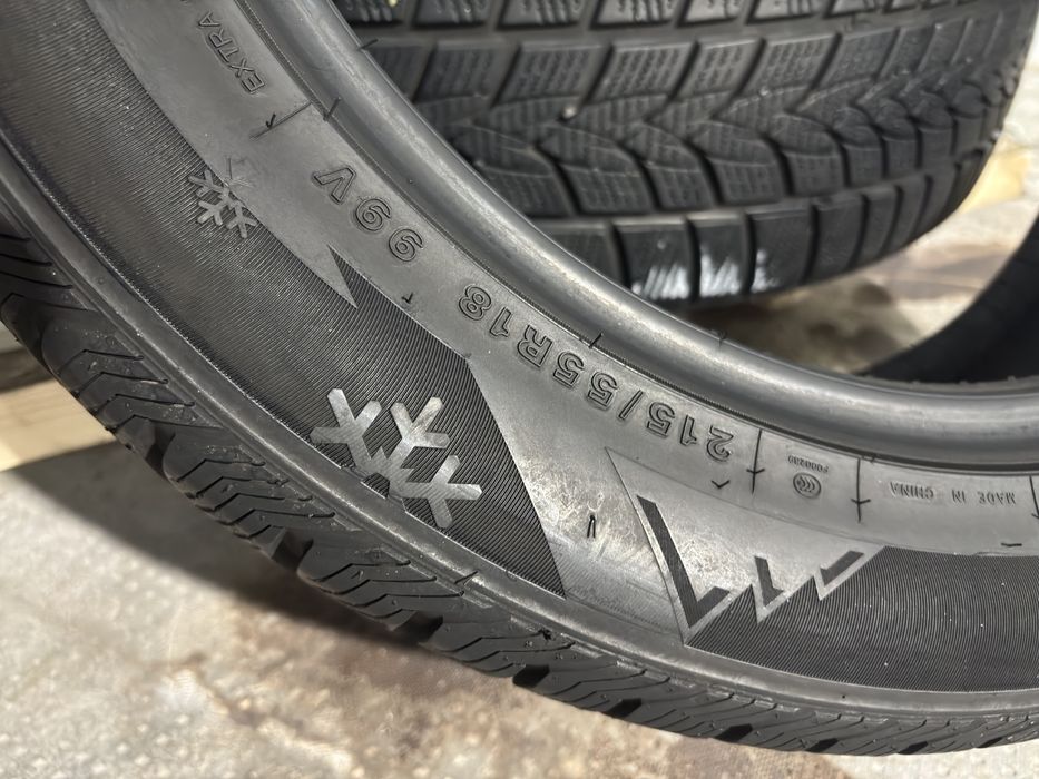 215/55R18 anvelope iarna  7mm
