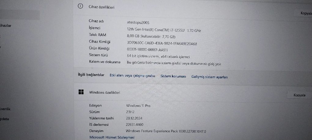 Asus Vivobuk i7 12 avlod 512 ssd pamet 16 ram opertivka