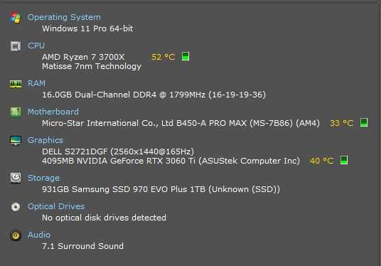PC Gaming RTX 3060 TI