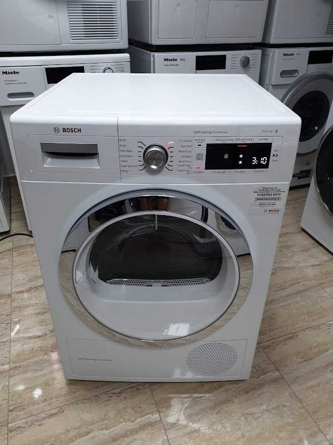 9Kg - UK - Сушилня Bosch Serie 8 с Термопомпа 12м Гаранция Бош