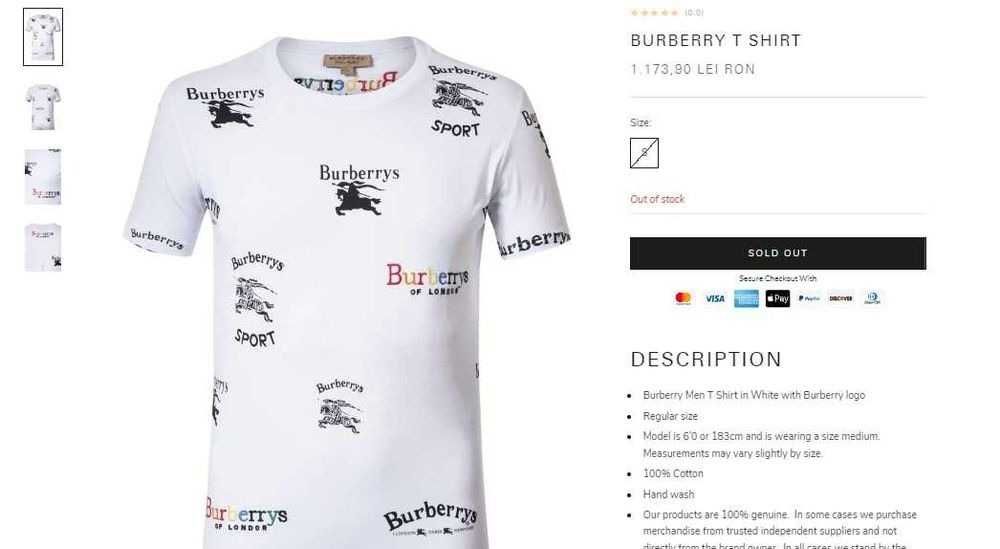 Tricou Burberry - London White