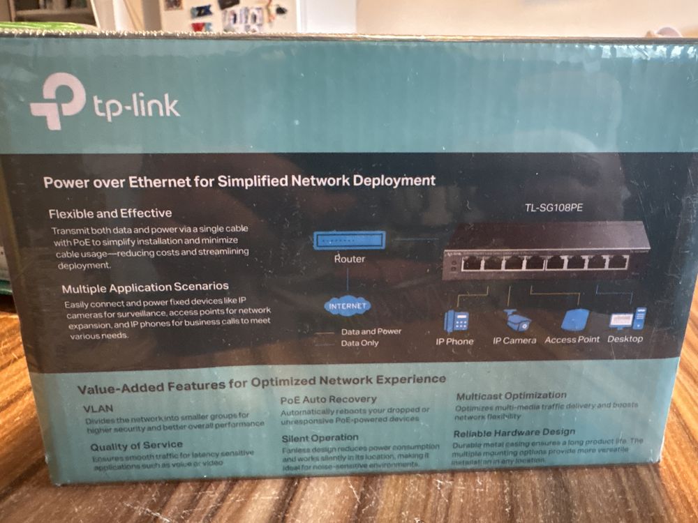 TP-Link 8- Port Gigabit Easy Smart PoE+Switch