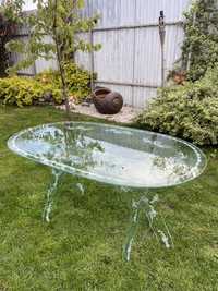Masă deosebita din sticla pentru terasa/grădina 104x63cm