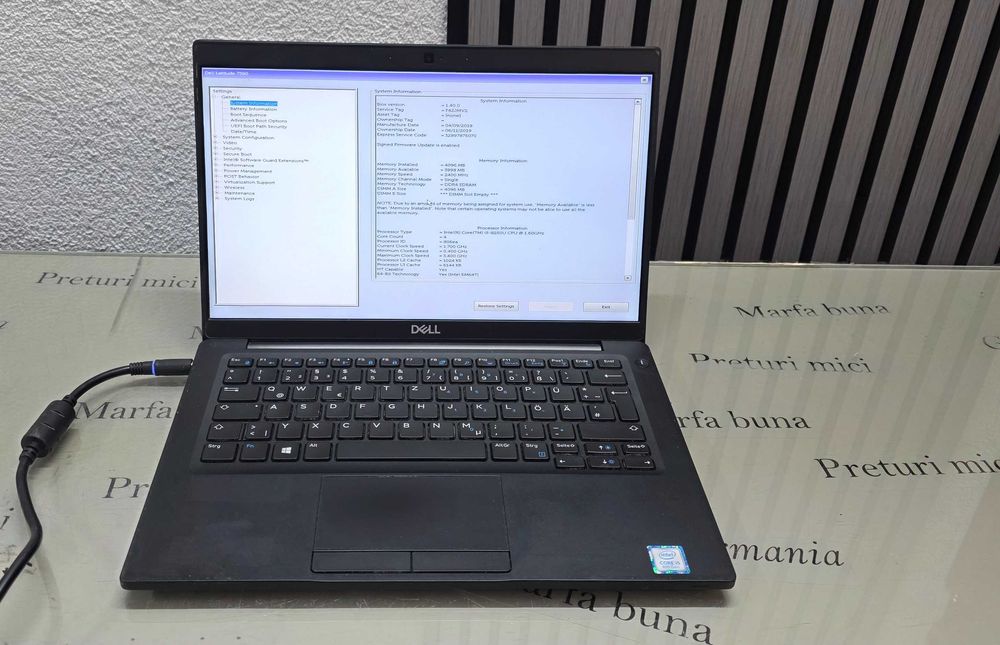 Laptop core i5 gen 8 - Dell Latitude 7390 - functional perfect