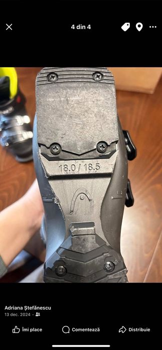 Vând clăpari head Kore 40 junior