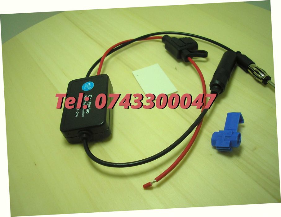 Amplificator De Semnal Antena Radio Auto Camioane Etc Fm 12v