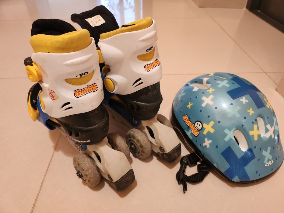 Детски ролери с каска