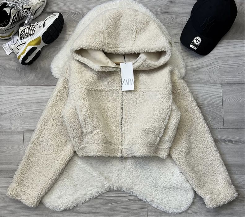 Geaca cu blana zara marimea s