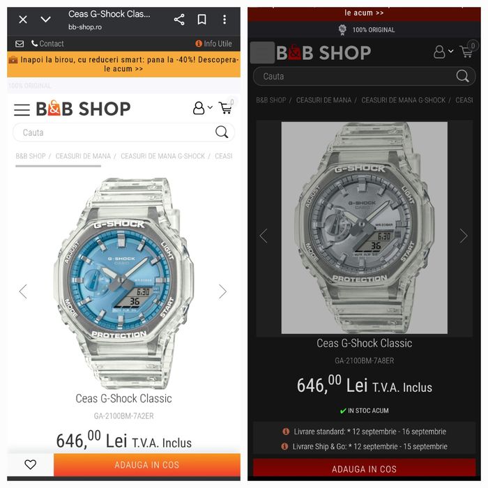 Casio G Shock GA 2100BM