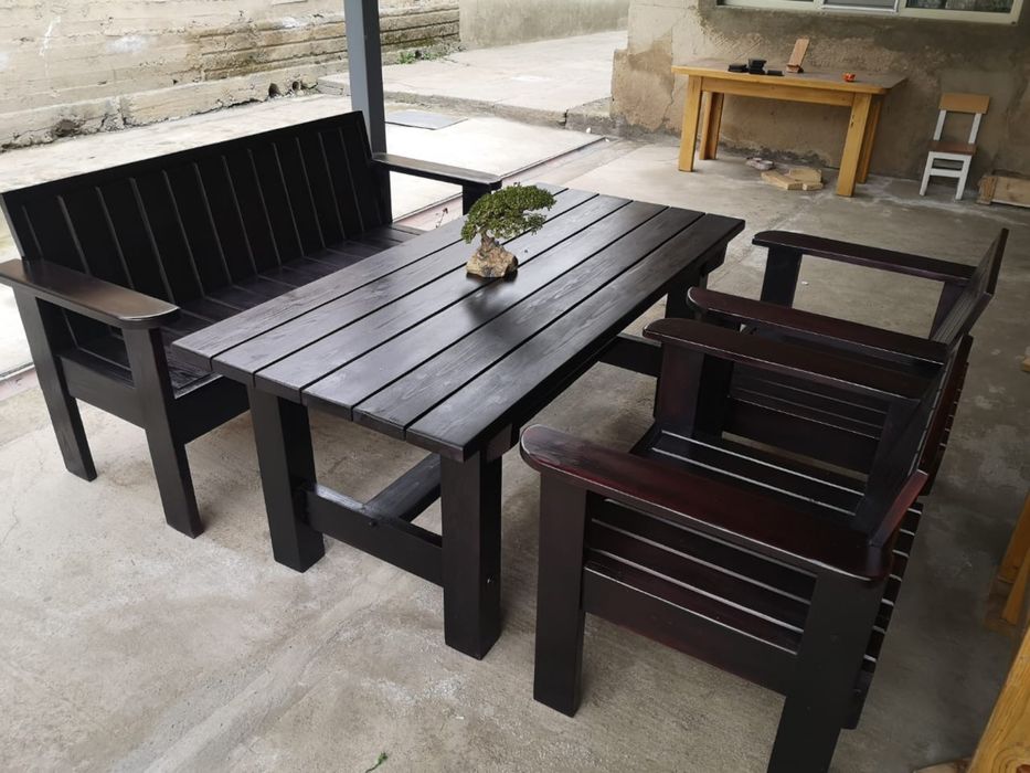 Садовая мебель в наличии и на заказ матнриал сосна