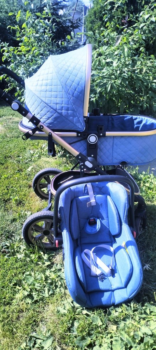 Cărucior 3 in 1, landou, scoică, partea sport