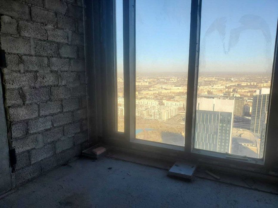 2комнатная квартира в Небоскребе Nest One 60м2 коробка 40этаж КС