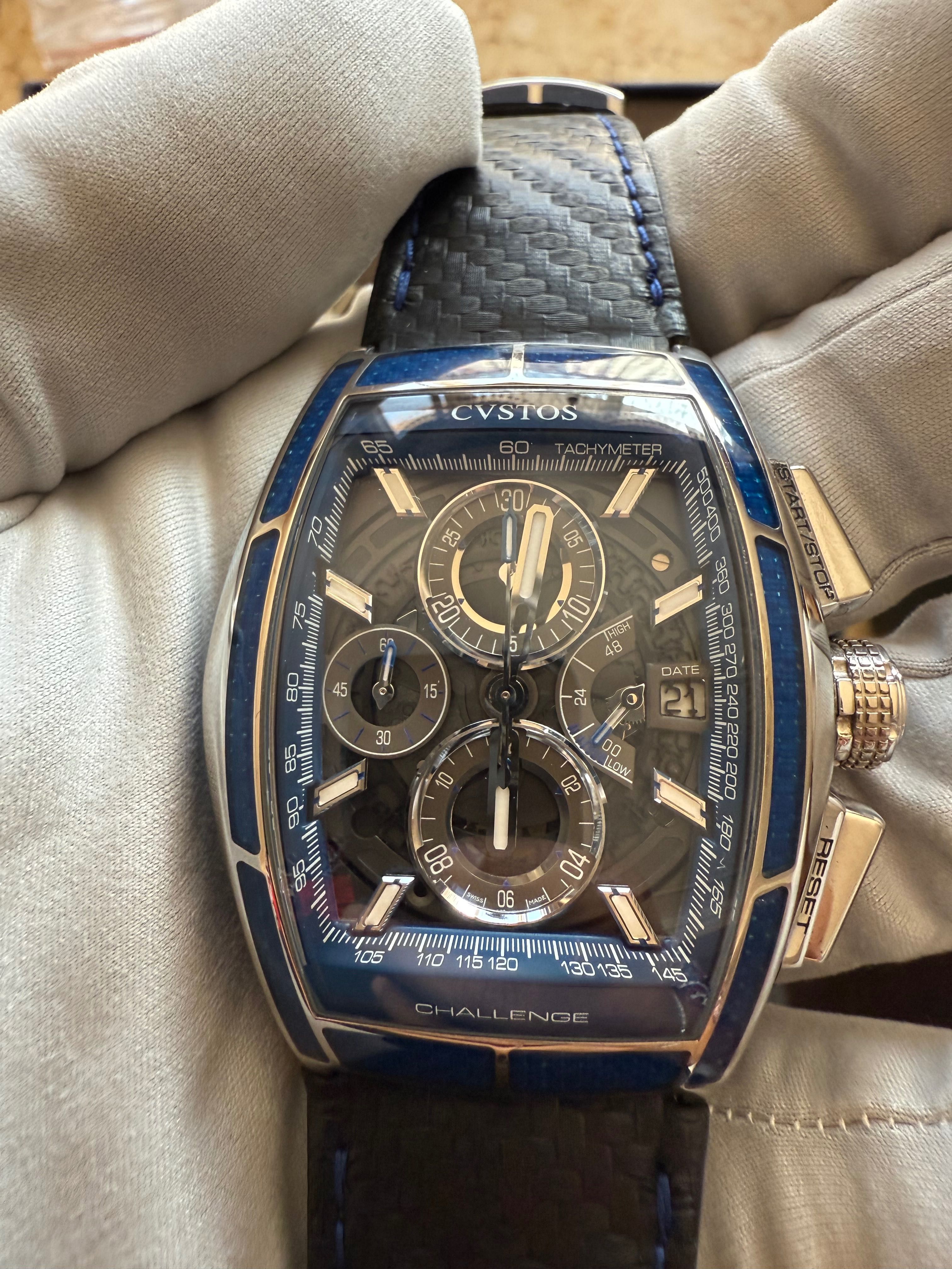Cvstos Challenge Chrono Blue Carbon