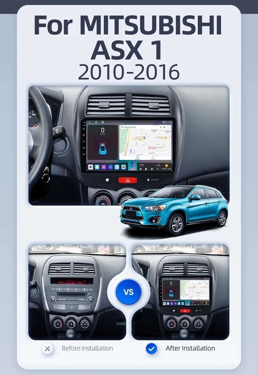 Мултимедия за Mitsubishi ASX 1 Android Навигация ASX плеър 2DN Андроид