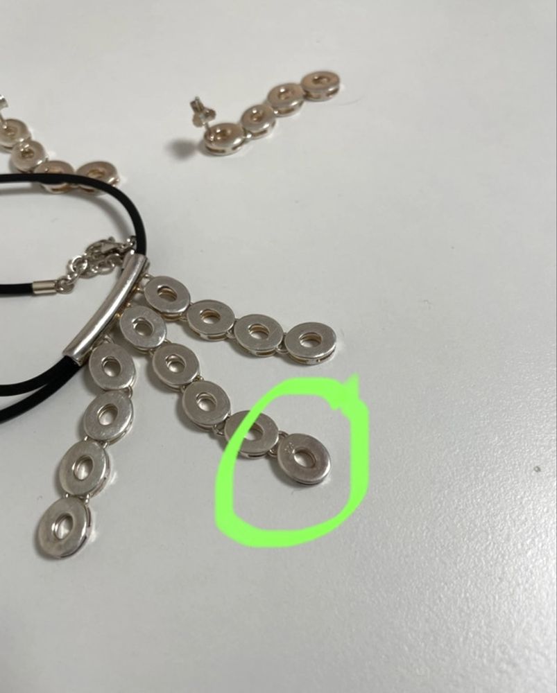 Set argint 925 colier + cercei