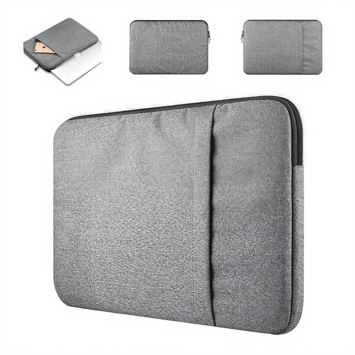Husa laptop universala 15.6 impermeabila cu protectie buzunar telefon