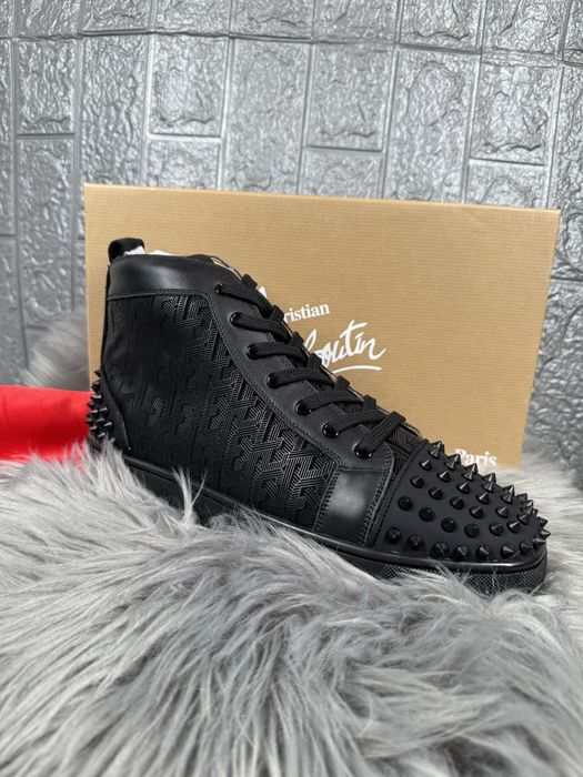 Christian Louboutin Black High Negru Cutie