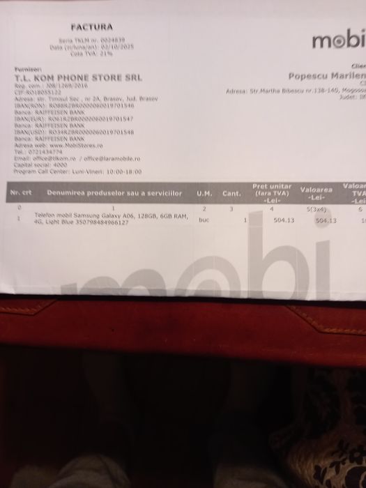 Telefon mobil Samsung A06