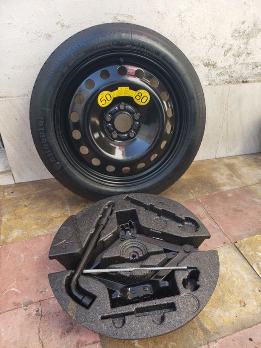 Roata rezerva slim 5x108 r17 volvo ford + kit pana cric