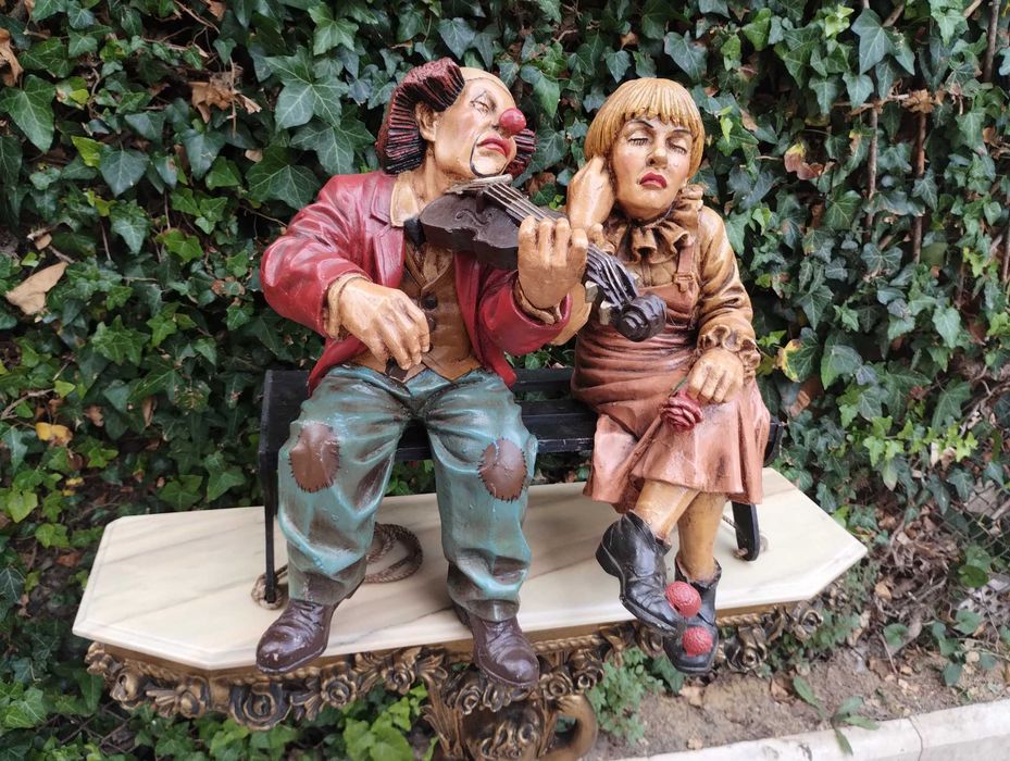 Романтична цинкова влюбена двойка от 1901г