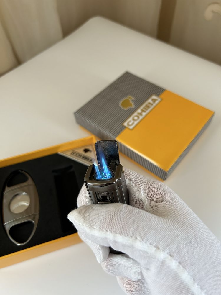 COHIBA подаръчен комплект (запалка+резачка за пури)